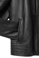 Howard Men's Black Leather Jacket | Derimod