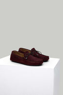 Printed Men's Leather Loafer | Derimod