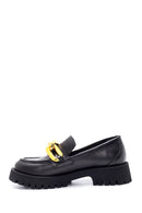 Women's Leather Chain Loafer | Derimod