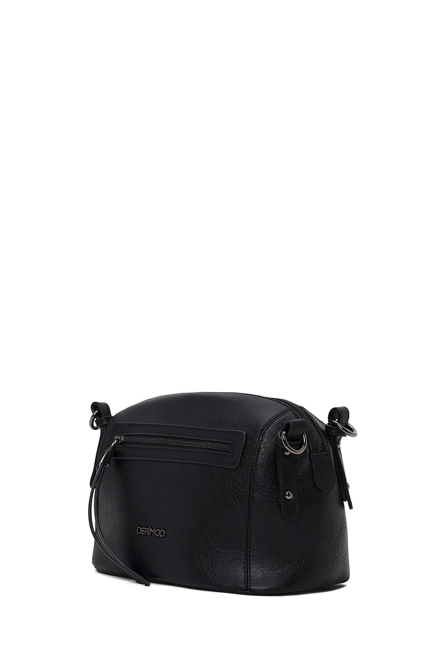 Woman Black Long-Strap Crossbody Bag