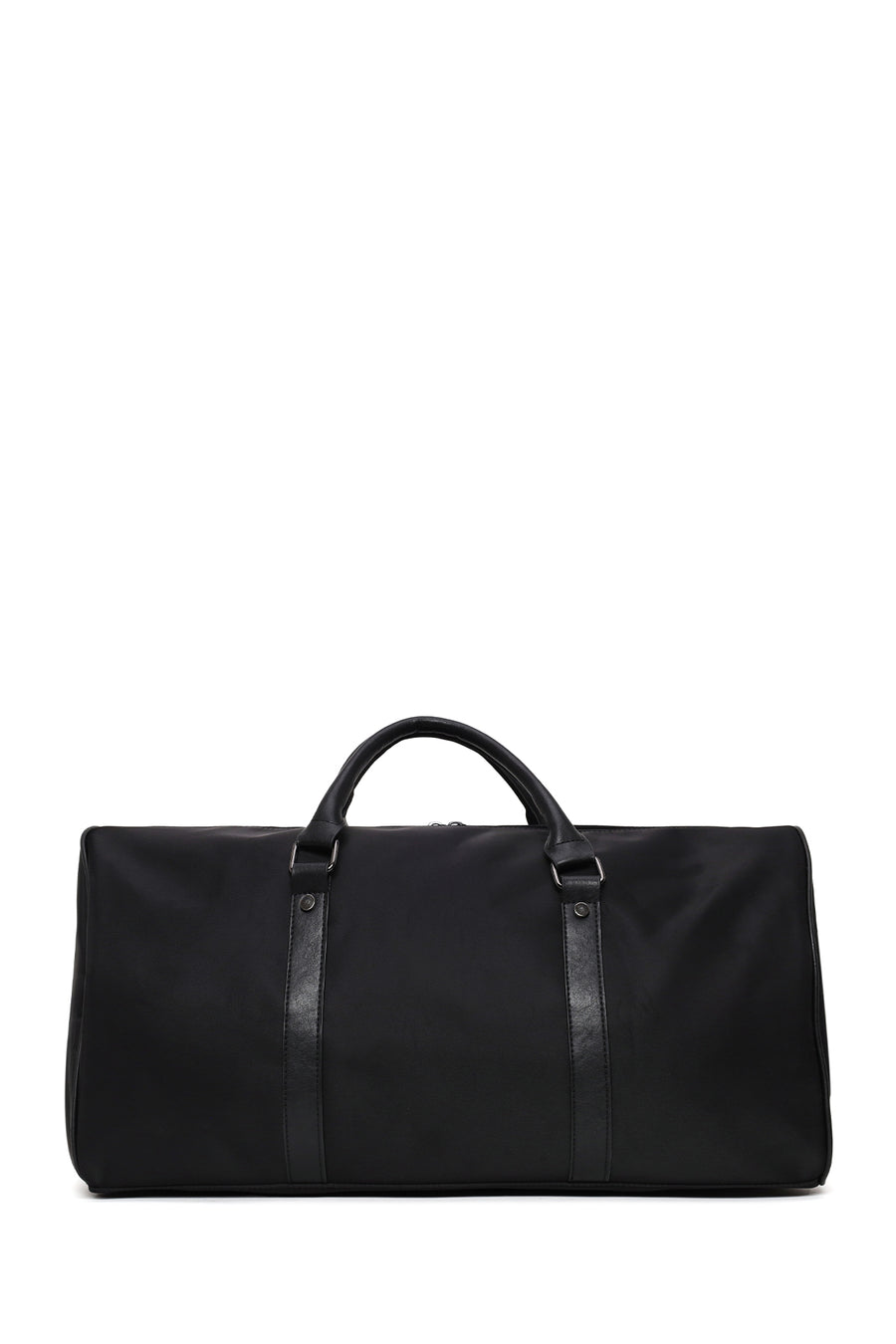 Unisex Black Long-Strap Trip Bag