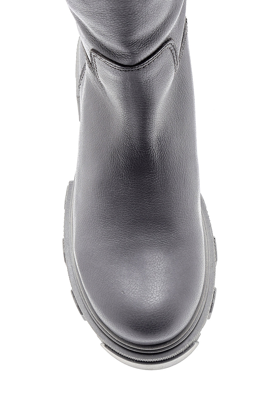 Women's Leather Thick Soled Boots