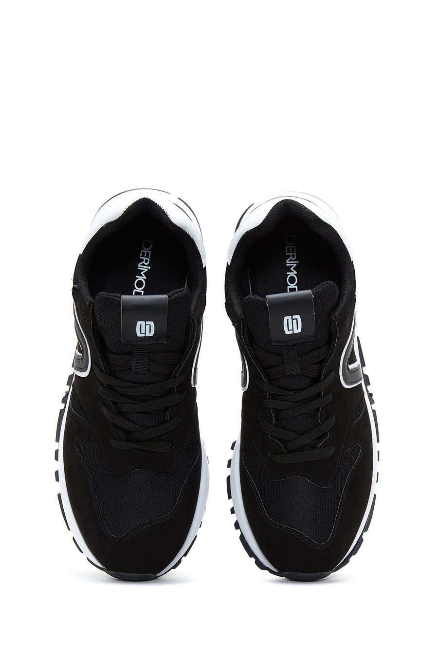 Men's Black Suede Leather Sneaker