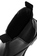 Men's Black Leather Casual Chelsea Boots | Derimod