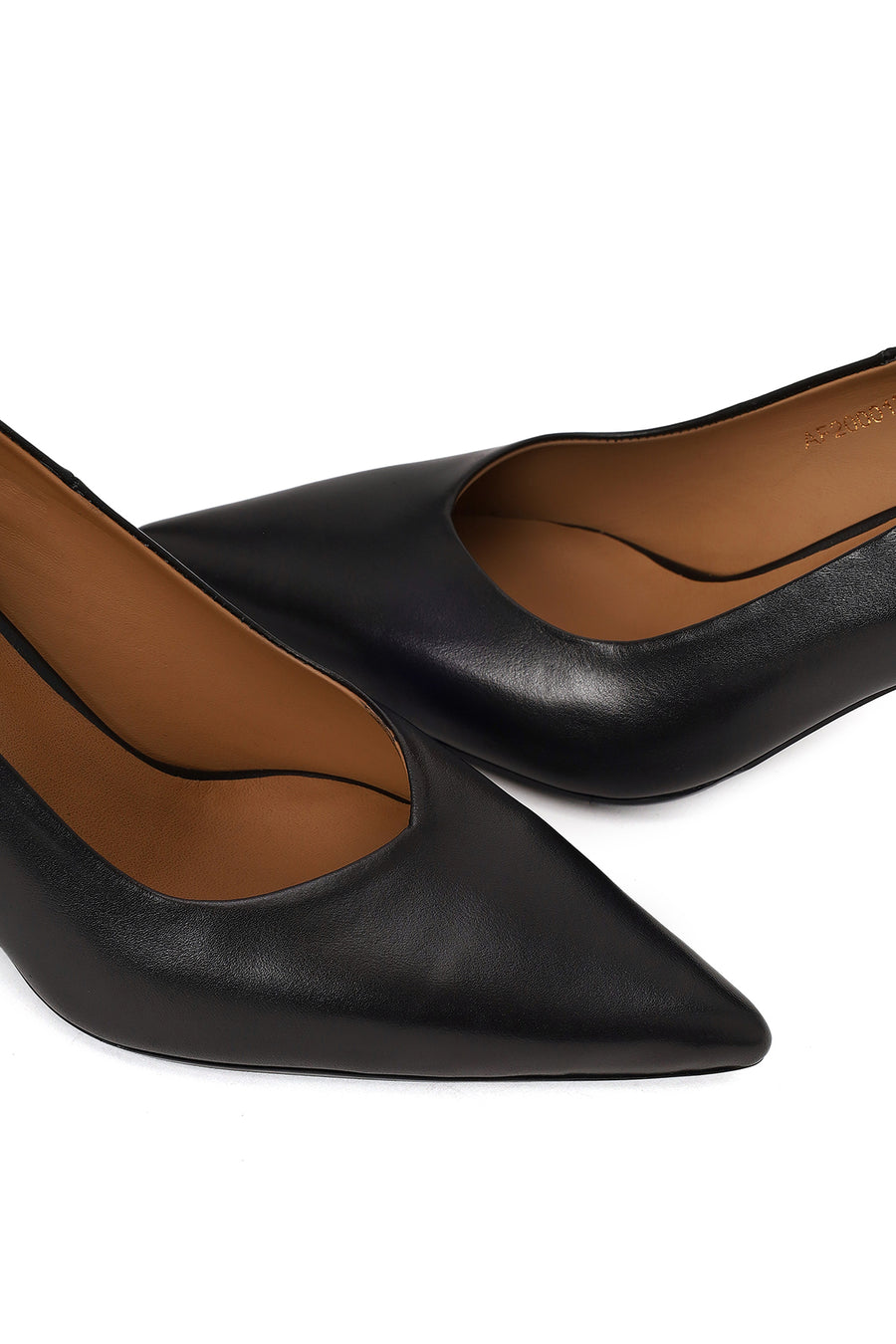 Kadın Siyah İnce Topuklu Deri Stiletto