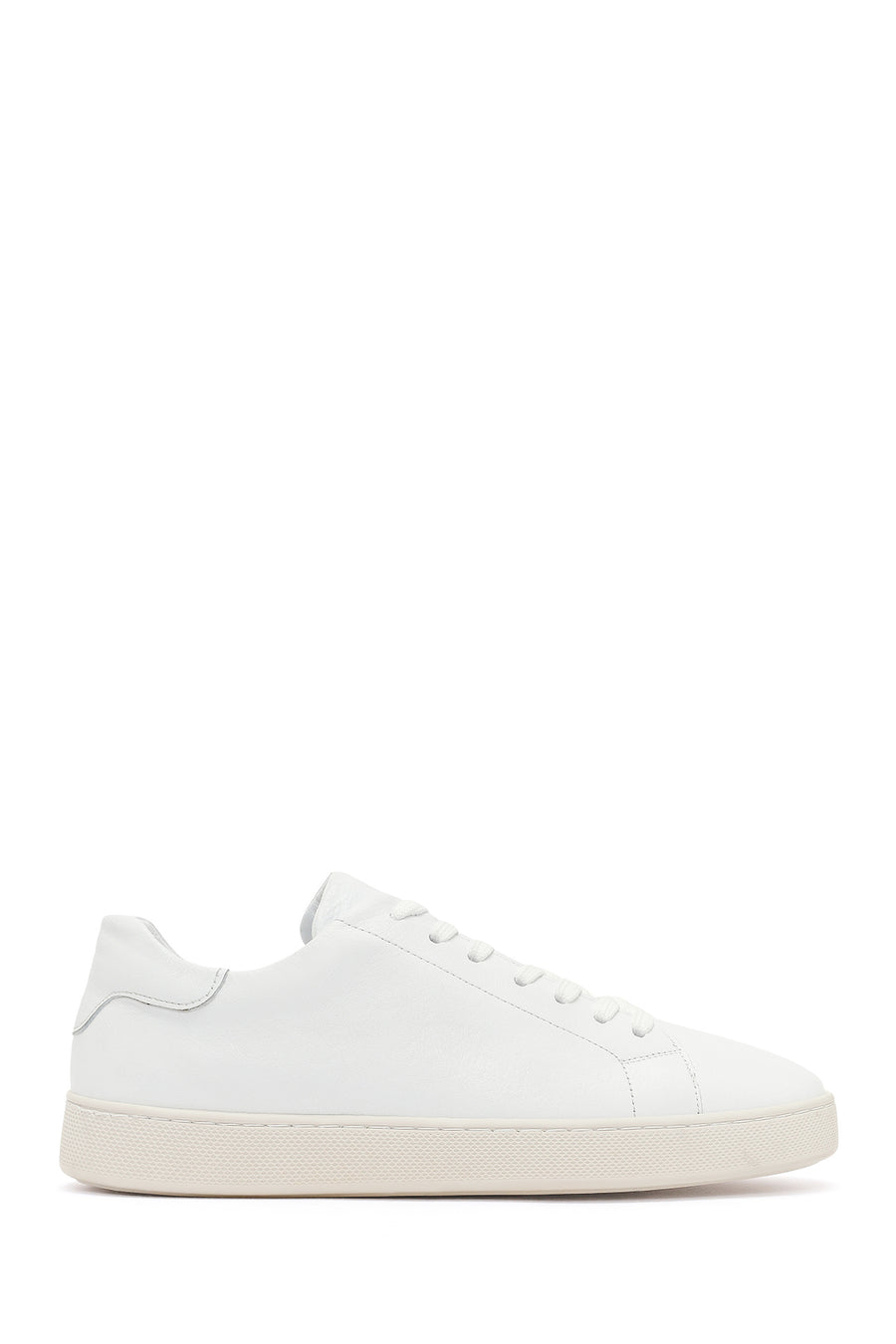 Erkek Beyaz Bağcıklı Deri Sneaker 26SFD640118 | Derimod