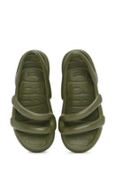 Camper Women's Green Kobarah Flat Slippers | Derimod