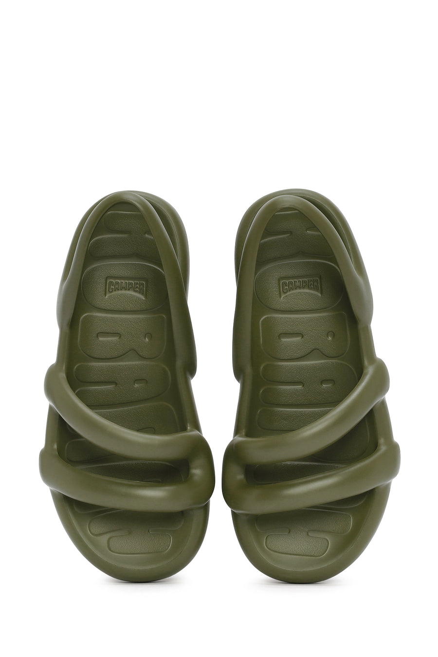 Camper Women's Green Kobarah Flat Slippers