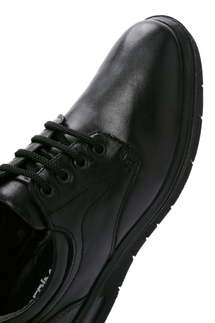 Men's Black Leather Casual Shoes