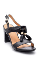 Women's Tassel Detailed Heeled Sandals | Derimod