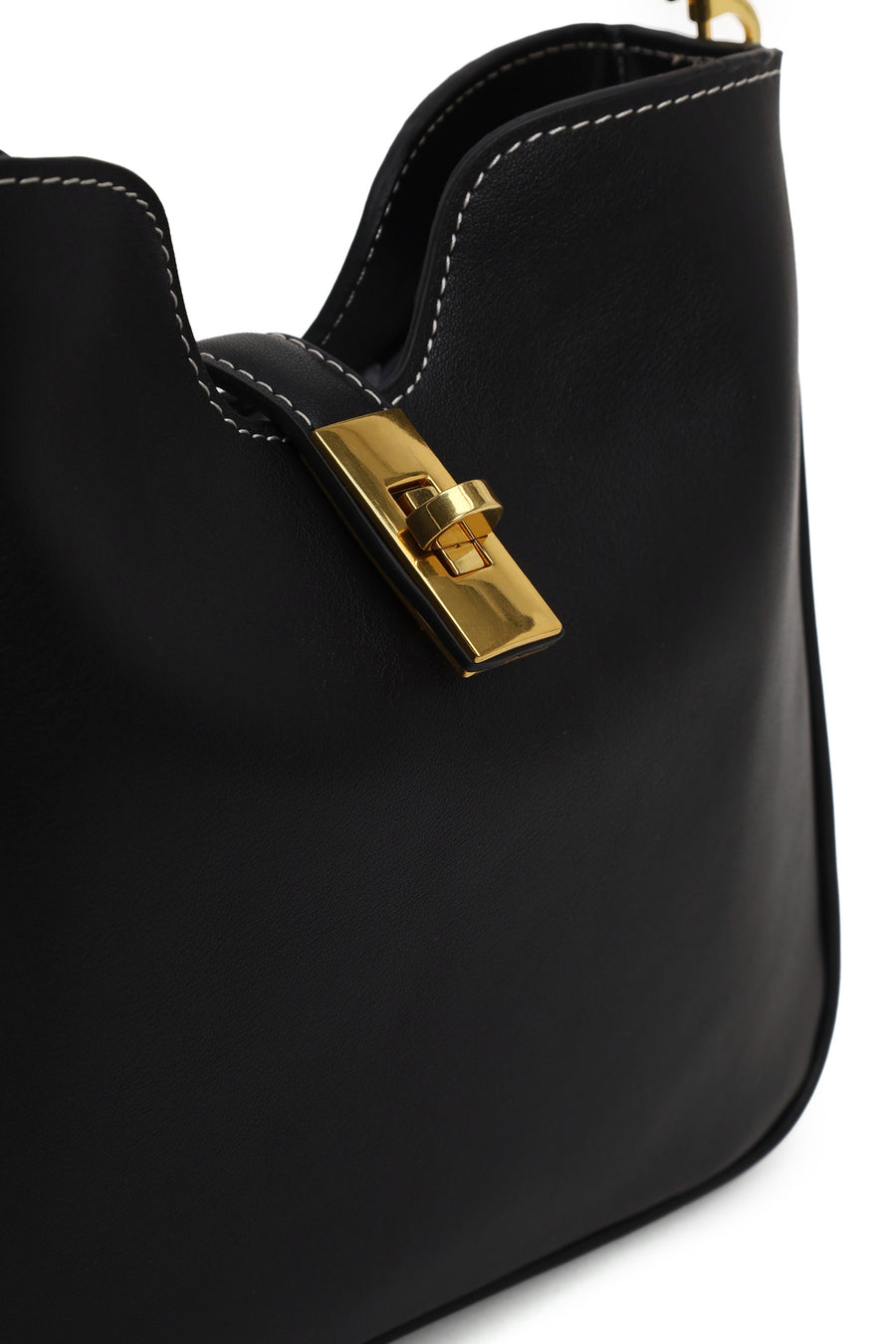 Woman Black Long-Strap Shoulder Bag