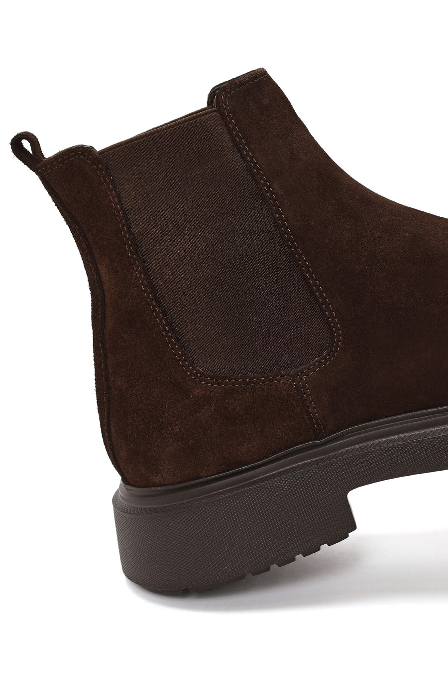Male Brown Suede Chelsea Boots