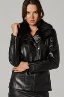 Marianna Women's Leather Jacket | Derimod