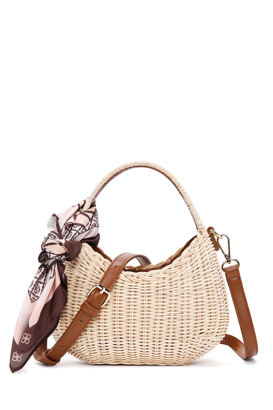 Women's Beige Long Strap Straw Crossbody Bag 24SBD2730M7 | Derimod