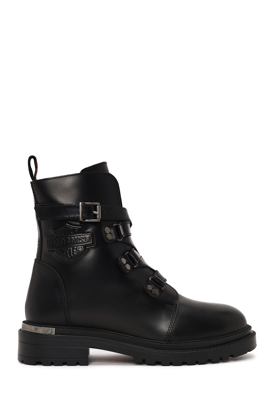 Harley Davidson Woman Black Camiel Zip Closure Leather Boots 026Z100030 | Derimod