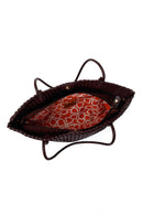 Woman Brown Braided Shoulder Bag | Derimod