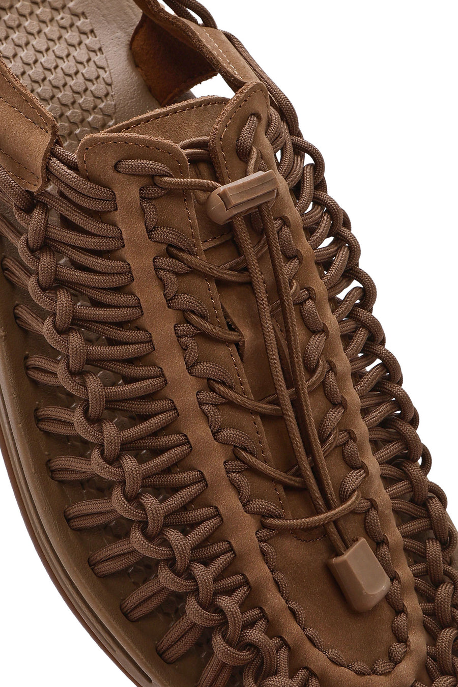 Men's Mink Braided Leather Sandals