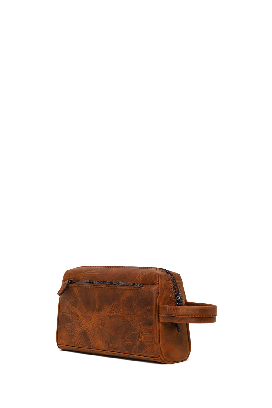Male Tan Leather Mini Handbag