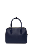 Woman Navy Long-Strap Printed Shoulder Bag | Derimod