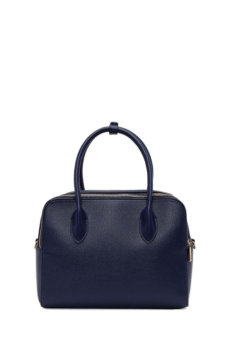 Woman Navy Long-Strap Printed Shoulder Bag