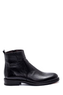 Men's Leather Zippered Boots | Derimod