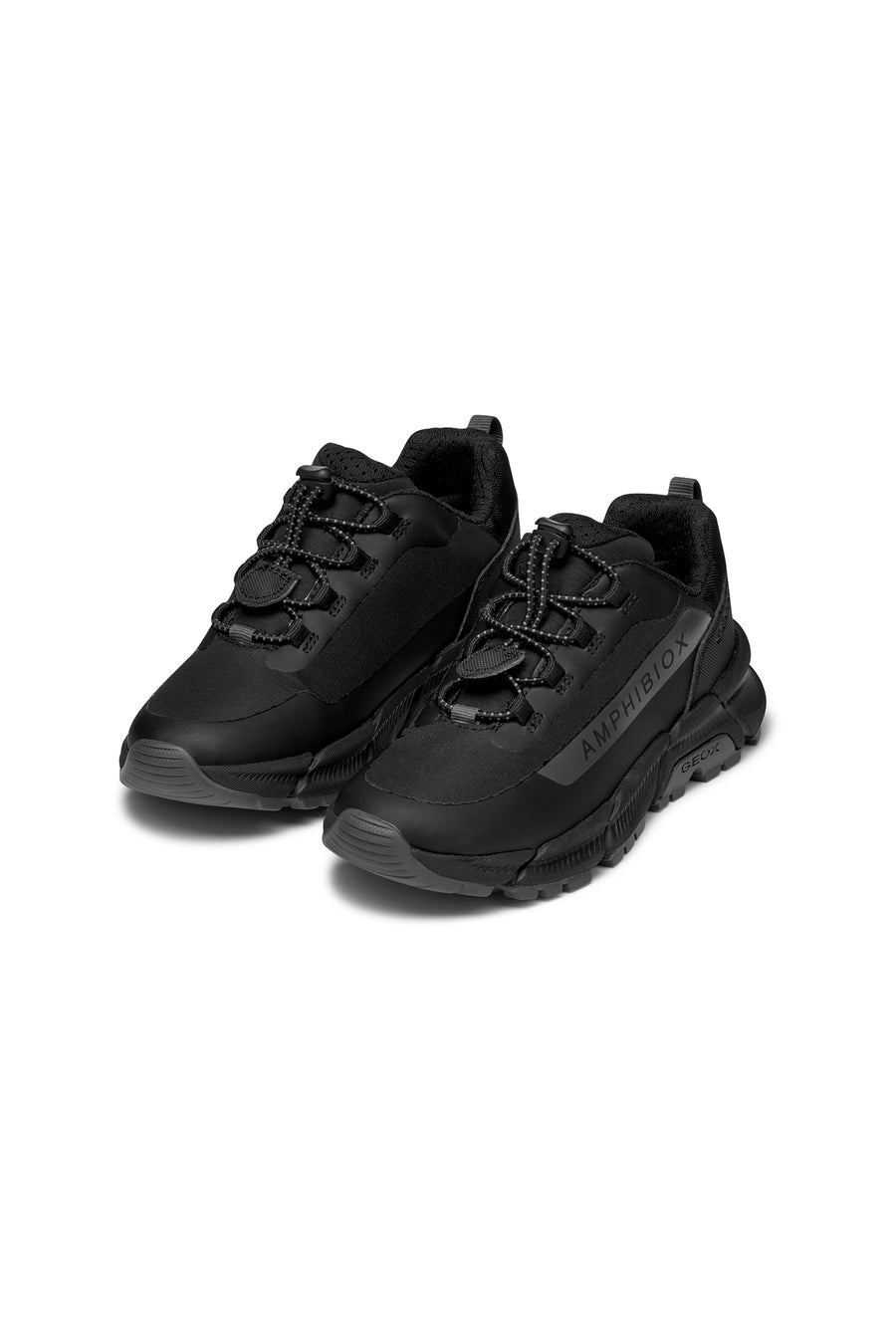 Geox Erkek Çocuk Siyah Flexyper Plus Abx Bağcıklı Waterproof Sneaker