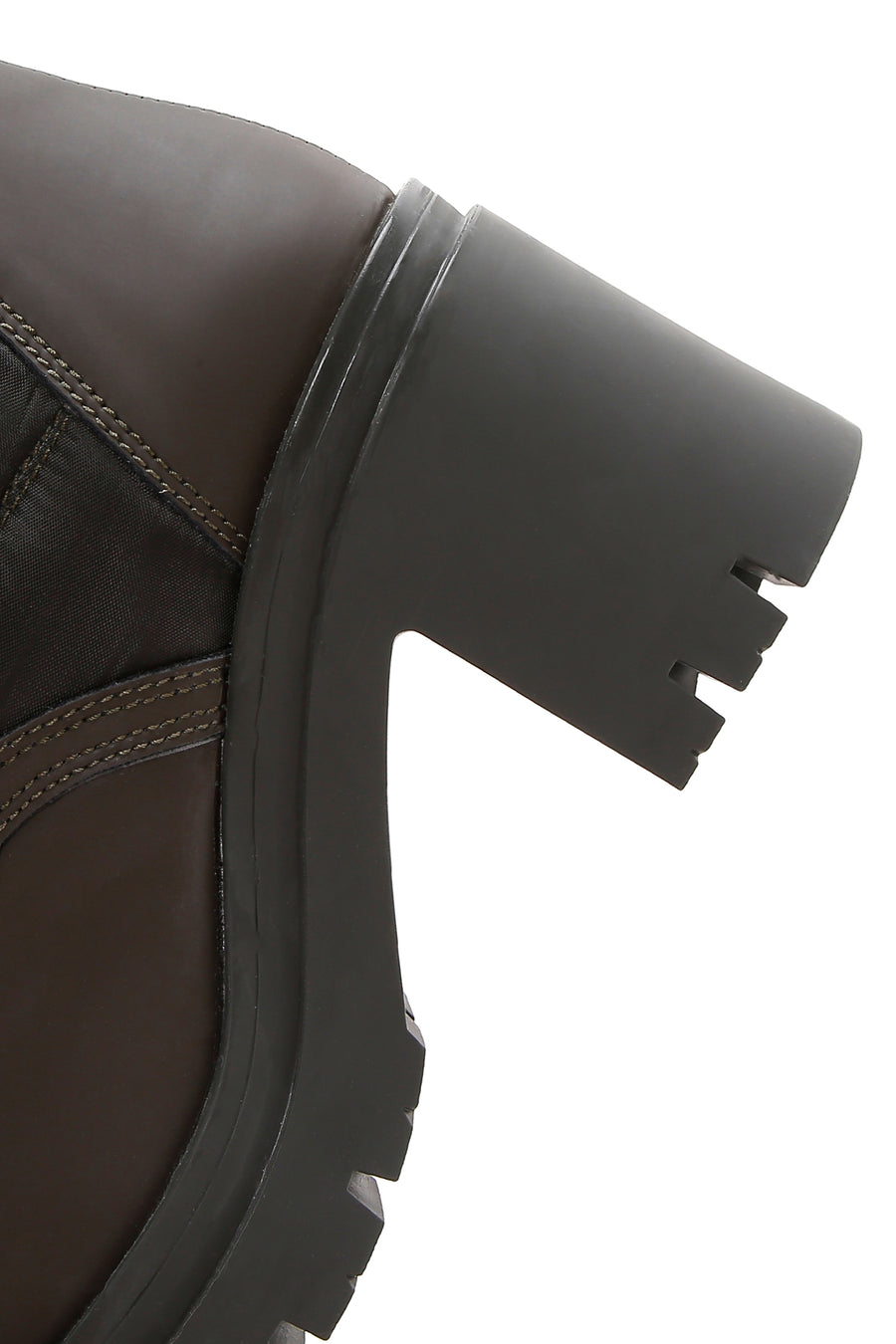Women's Green Thick Heeled Boots