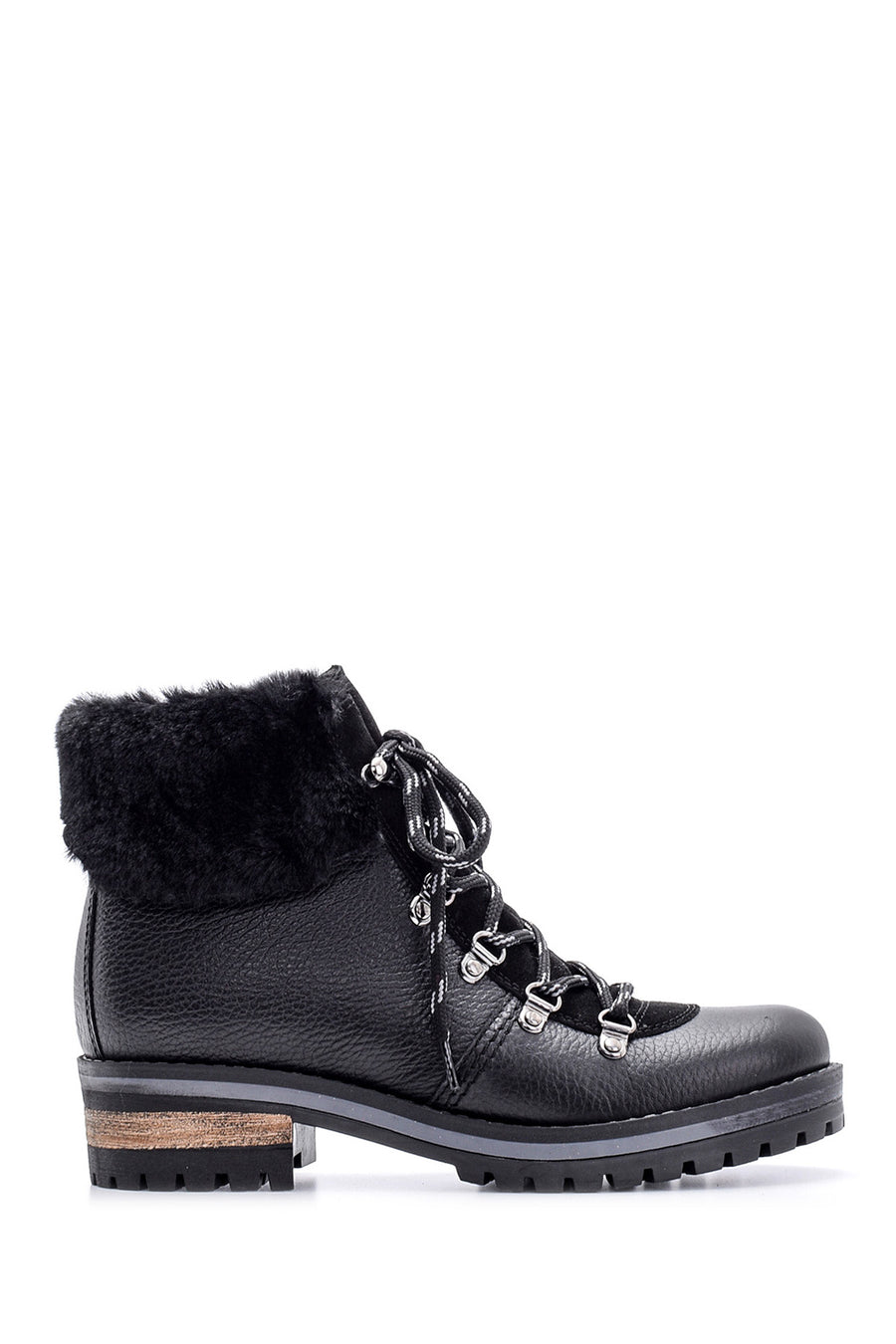 Women's Leather Feather Detailed Boots 19WFD2705FT | Derimod