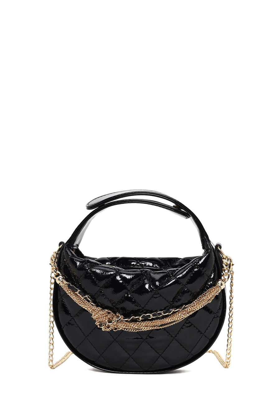 Woman Black Long-Strap Quilted Mini Evening Bag 26PBD2466KP | Derimod