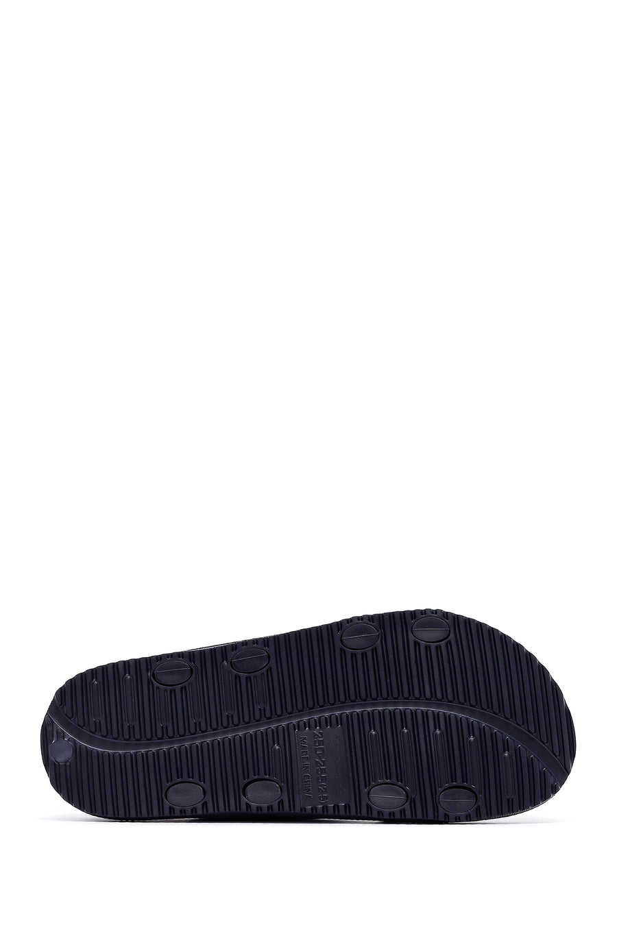 Men's Navy Blue Double Buckle Slippers