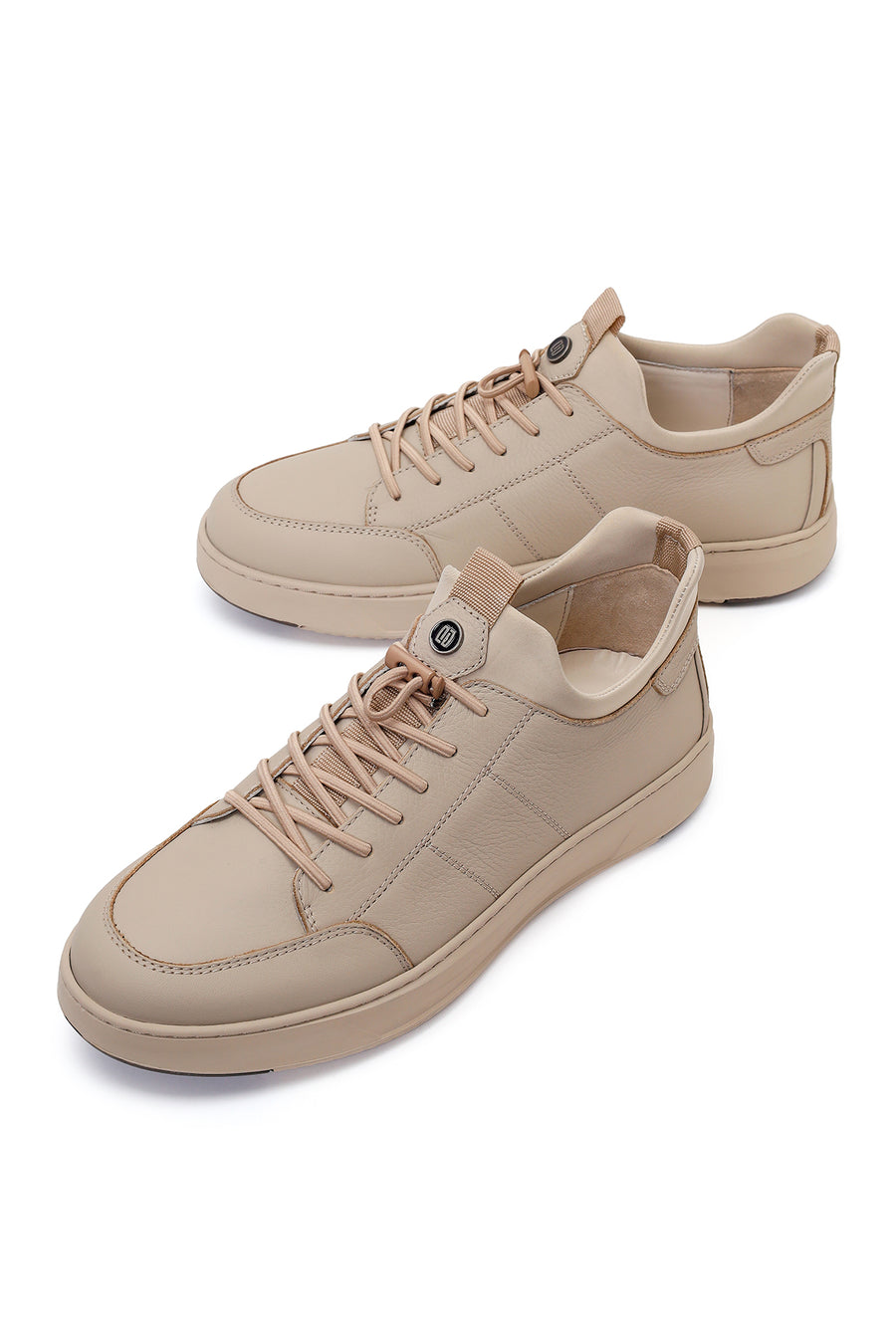 Derimod Fly Male Gray Lace-Up Leather Casual Sneaker