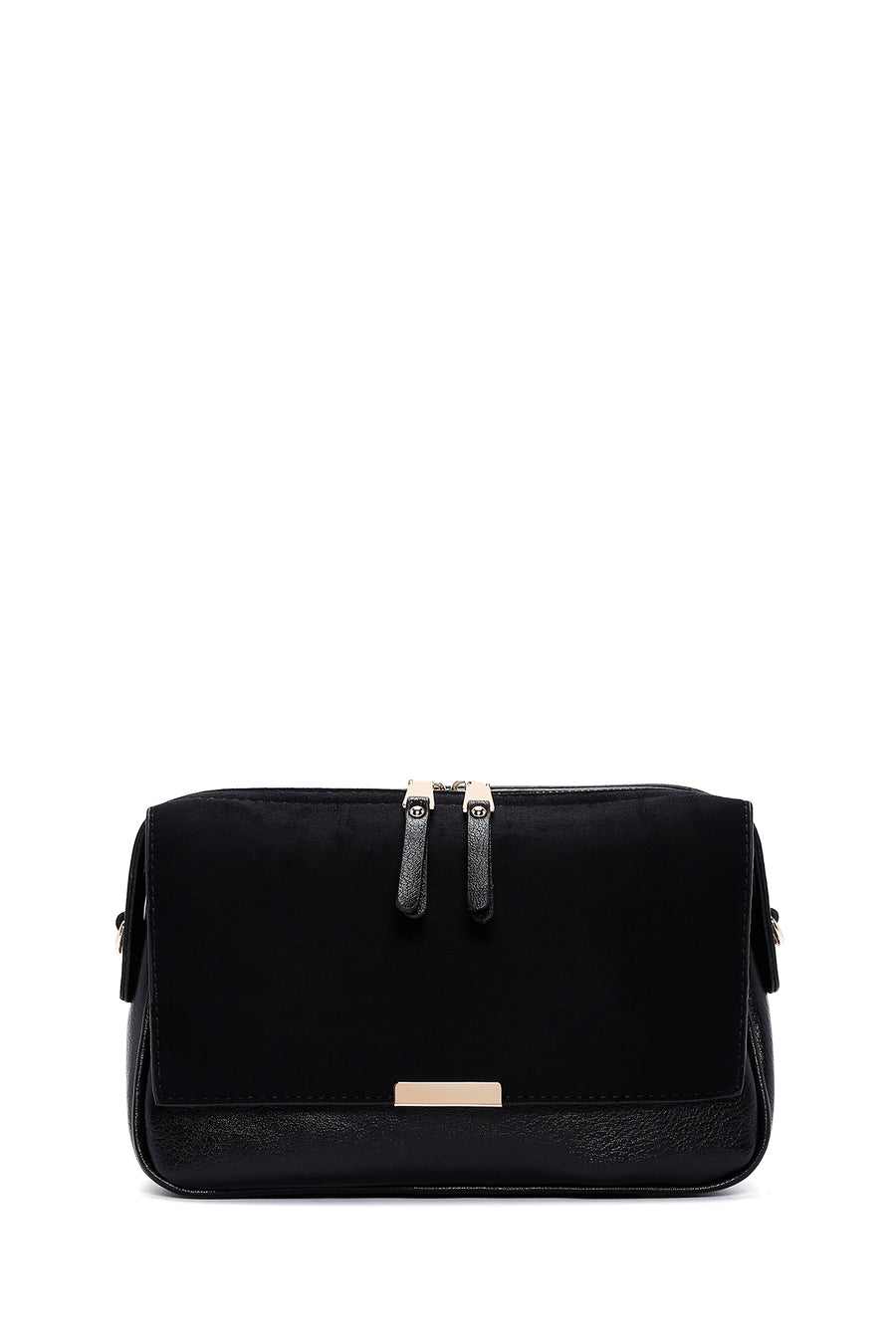Women's Black Long Strap Crossbody Bag