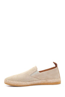 Men's Beige Suede Leather Loafer | Derimod
