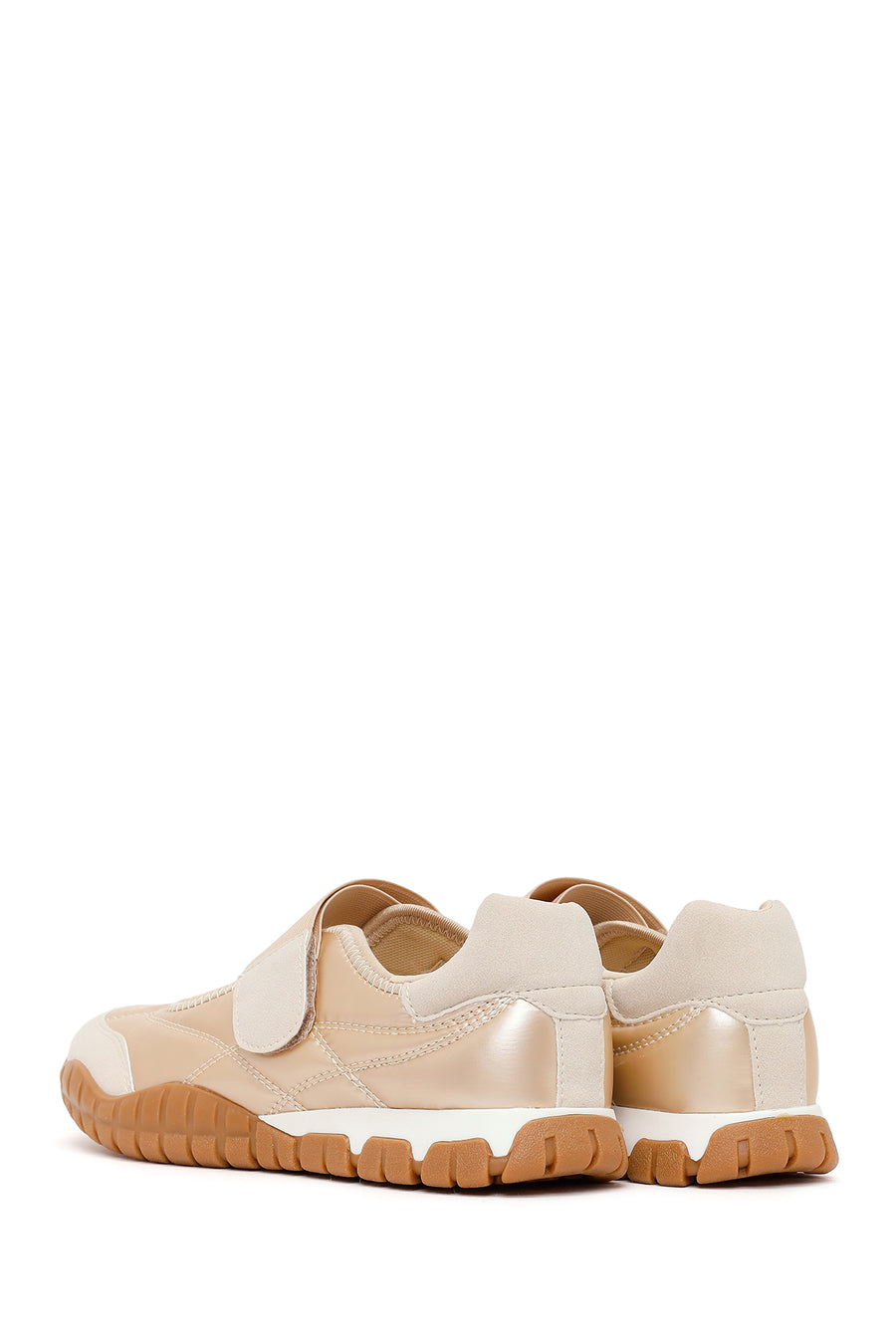 Woman Gold-Banded Sport Ballerine Shoes