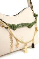 Woman Cream Charm Shoulder Bag | Derimod
