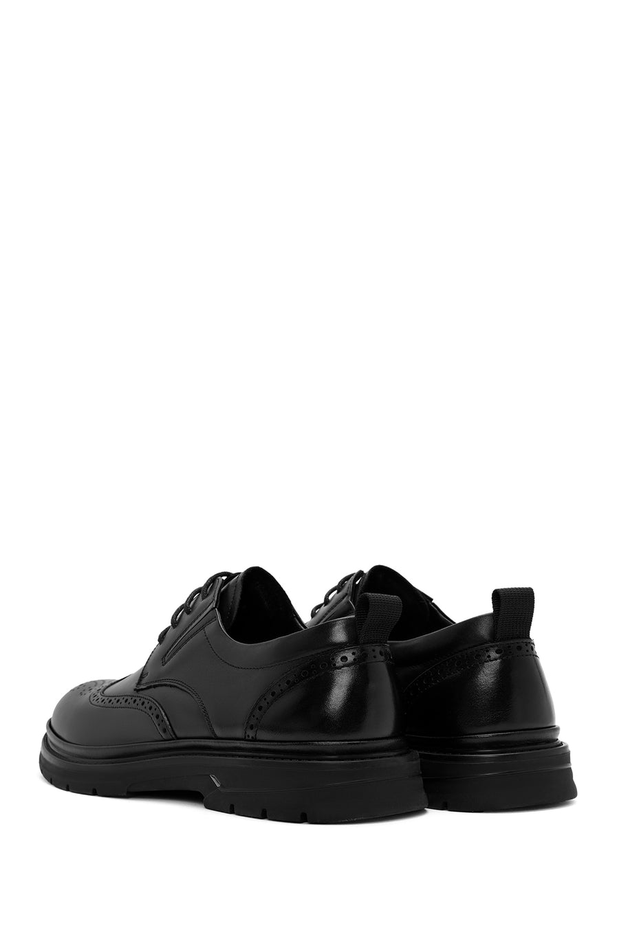 Derimod Fly Male Black Lace-Up Leather Casual Shoes