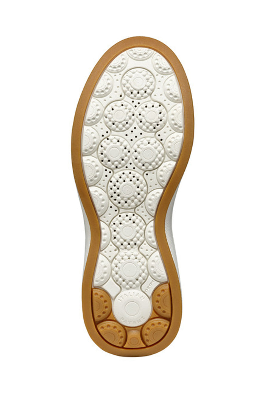 Geox Woman White Thick Sole Lace Up Leather Sneakers