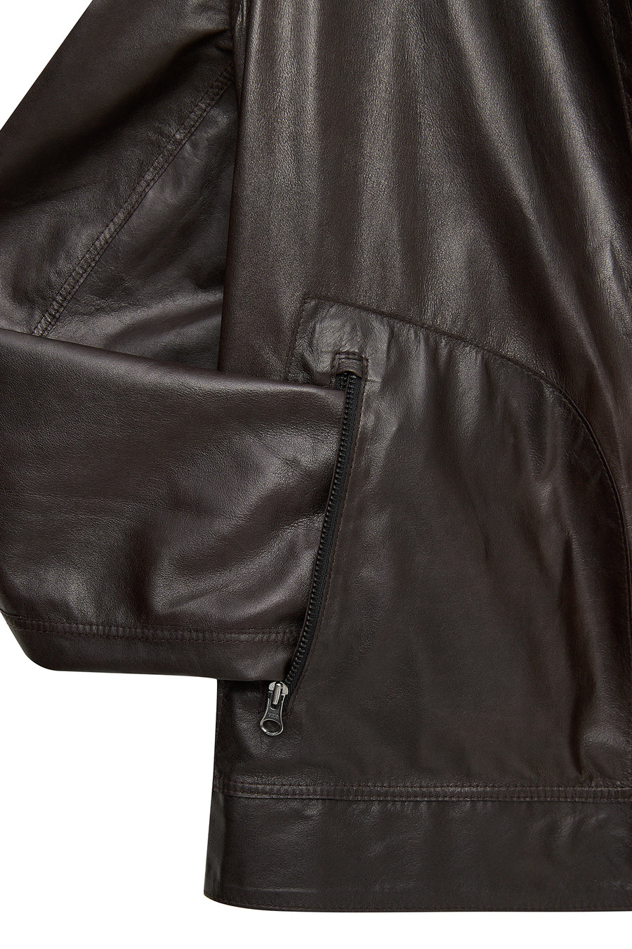 Clint Men's Brown Suede Double-Sided Leather Jacket