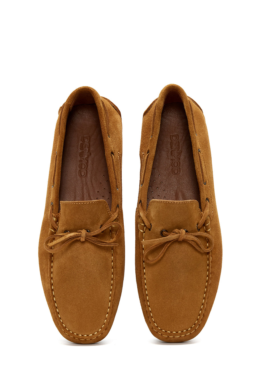 Erkek Sarı Süet Deri Casual Loafer