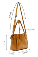 Women's Taba Patent Leather Classic Shoulder Bag | Derimod