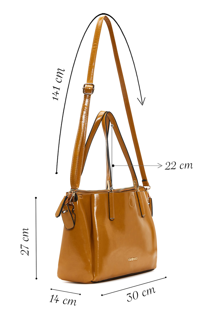 Women's Taba Patent Leather Classic Shoulder Bag