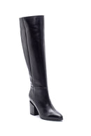 Women's Leather Heeled Boots | Derimod