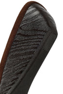 Women's Brown Thick-Soled Suede Leather Slippers | Derimod