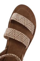 Women's Beige Double Strap Sandals | Derimod