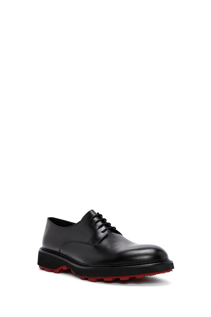 Men's Black Lace-up Leather Casual Shoes