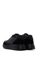 Alberto Guardiani Men's Black Winner Thick Soled Leather Sneaker | Derimod