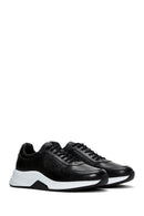 Erkek Siyah Deri Sneaker | Derimod