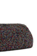 Women's Multi-Colored Long Chain Strap Stone Evening Clutch Bag | Derimod