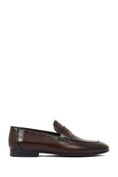 Derimod Black Erkek Kahverengi Deri Klasik Loafer | Derimod