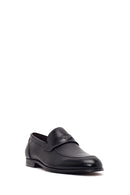 Derimod Black Male Black Leather Classic Loafer | Derimod